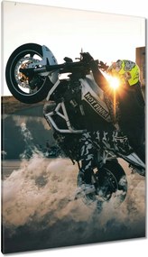 Vászonkép 80x120 Gumiégetés Drift Motor