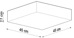 Mennyezeti lámpa HORUS 45 3xE27/60W/230V fekete
