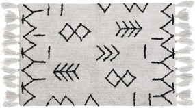 Zigzag pamutszőnyeg 60x90 cm
