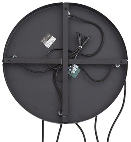 Design függőlámpa fekete füstüveggel, 5-ös - Ana