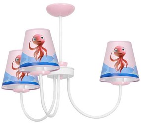 Gyermek csillár rúdon OCTOPUS 3xE14/40W/230V