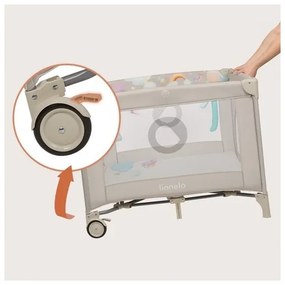 Lionelo - MILLE PLUS játszókarám Szürke bézs