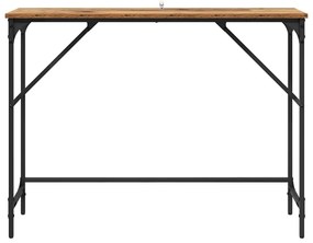 vidaXL Konzolasztal Öreg fa 100 x 32 x 75 cm Faanyag