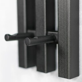 Fekete fém fali fogas 65 cm Senza – Spinder Design