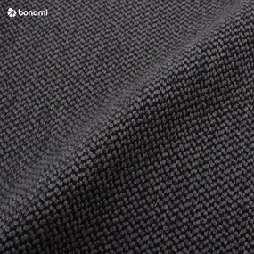 Sötétszürke ágyneműtartós boxspring ágy 140x200 cm Novento – Maison de Rêve