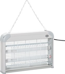 Outsunny Elektromos Szúnyogriasztó Lámpa UV Fény 20W Két Csővel 60m² Területfedés Bel- és Kültéri Használatra 39x7.5x26.5 cm Fehér | Aosom