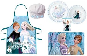 Disney Jégvarázs Royally Cool Karácsonyi kötény és étkészlet csomag