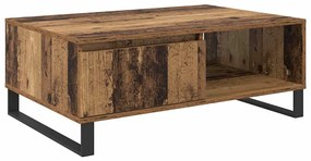 Dohányzóasztal fiókkal Régi fa 90 x 60 x 35 cm Faanyag