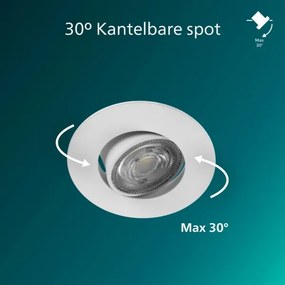 Philips - 3 darabos szett dimmelhető beépíthető mennyezeti lámpatest CILANTRO LED/5W/230V 2700K fehér
