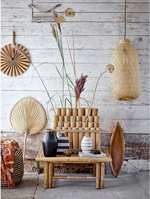 Natúr színű függőlámpa bambusz búrával ø 25 cm Evert – Bloomingville