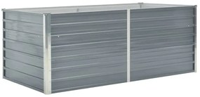 vidaXL szürke horganyzott acél kerti magaságyás 160 x 80 x 45 cm