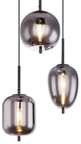 Globo 15345-3 - Csillár zsinóron BLACKY 3xE14/40W/230V