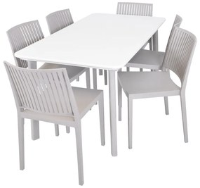 Bézs műanyag kerti szék Bars - Rojaplast