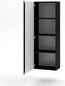 VIVIEN 08 SZAFKA WISZĄCA czarny/czarny połysk