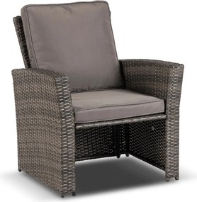 Kerti bútor szett szürke színben – DELGADO