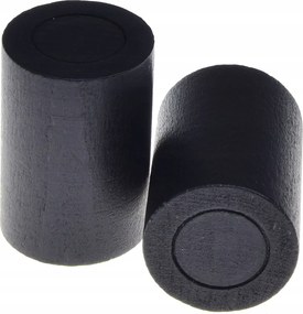 Függönykarnis végzáró fa fi20 2db fekete henger