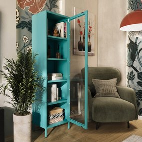 LUIGI vitrin, 500 x 1800 x 350 mm, Modern: tengerkék