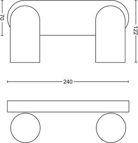 Philips - LED RGBW dimmelhető spotlámpa PONGEE 2xGU10/4,8W/230V fekete + távirányító