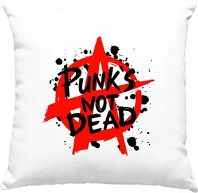 Punk's not Dead 1 párna, fehér
