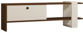 TV szekrény Gaye - Walnut, White