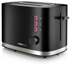 Niceboy ION Cruncher C3 - Kenyérpirító két lyukkal és pörkölővel 870W/230V fekete