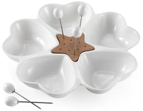 Cuori tálaló edény 5 előételes pálcikával - Brandani