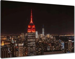 Festmények 100x70 New York felülnézet