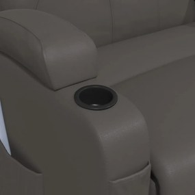 antracitszürke műbőr masszázshintaszék