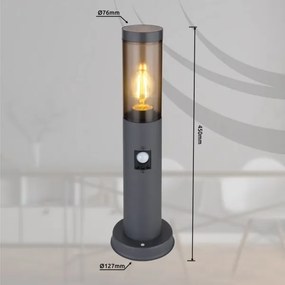 Globo 3158SAS - Kültéri érzékelős lámpa BOSTON 1xE27/15W/230V 45 cm IP44