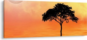 Kép egy fáról naplementekor (120x50 cm)