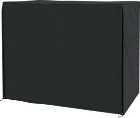 Outsunny 3 Személyes Kerti Hinta Védő, Vízálló, UV Ellenálló, 220x125x172 cm, Fekete | Aosom