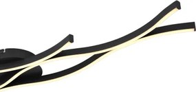 Globo 67206D Mennyezeti lámpa könnyűfém fekete matt, műanyag fehér, alumínium fekete matt, HxSzxM.: 1080x180x60mm, LED 35W 230V, 3610lm forrás, 1220lm kimenet, 3000K