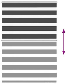 zebrafüggönnyel fekete szövetszélesség 95,9 cm poliészter
