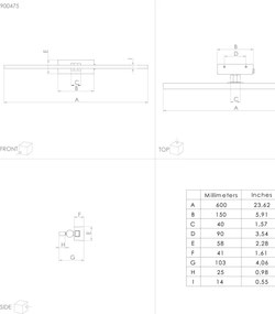 Eglo 900475 - VERDELLO LED fürdőszobai tükörvilágítás 5W, 230V, IP44, fekete