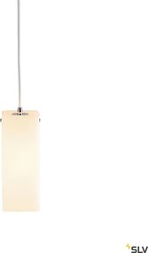 SLV 1003432 QUADRASS Modern Függesztett Lámpa Fehér, Króm E27 IP20