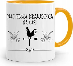 Sárga Bögre Varrónőnek Legjobb Varrónőnek, fényképes nyomattal