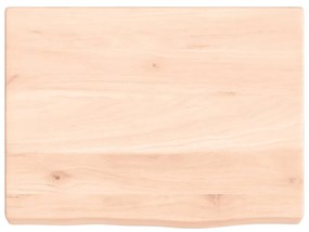 kezeletlen tömör tölgyfa fali polc 40x30x(2-4) cm