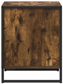 vidaXL Éjjeli asztal 2 pcs Füstös tölgy 50 x 39,5 x 50 cm Faanyag