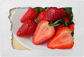 Poszterek 120x80 Friss eper Kert