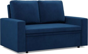 Zeus kanapé, bársony, hab töltet, egyenes kartámasz, kék