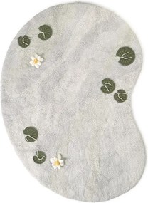 Világosszürke pamut gyerek játszószőnyeg 130x170 cm Swan Lake – Lorena Canals