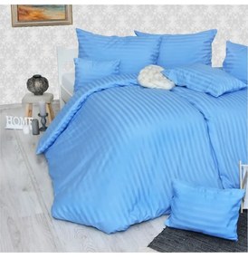 EMI kék damaszt ágyneműhuzat, A standard egyszemélyes ágy szett tartalma: 1x 140x200 + 1x 70x90