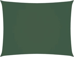 vidaXL sötétzöld téglalap alakú oxford-szövet napvitorla 3,5 x 5 m