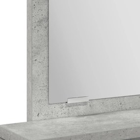 Fésülködőasztal Fiókokkal Beton Szürke 50x41x140 cm