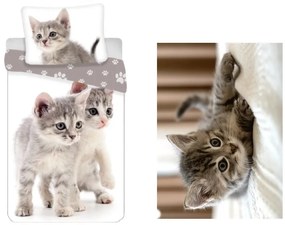 Cicás felnőtt ágyneműhuzat és polár takaró szett (Grey)