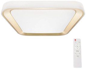 Milagro LED dimmelhető mennyezeti lámpa QUADRO LED/38W/230V 3000-6000K fehér/arany + DO MI2005