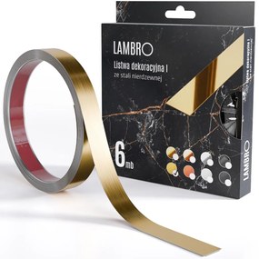 ambro öntapadós díszcsík arany matt 10-20mm