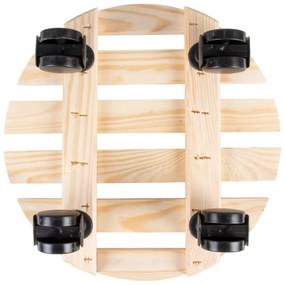 Fa gurulós virágállvány ø 29 cm (magasság 8 cm) Indoor &amp; Outdoor – Esschert Design