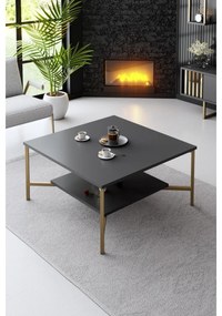 Dohányzóasztal Gold Line - Anthracite, Black