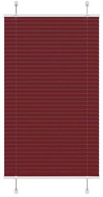 pliszírozott redőny Bordeaux piros 80x150 cm szövetszélesség